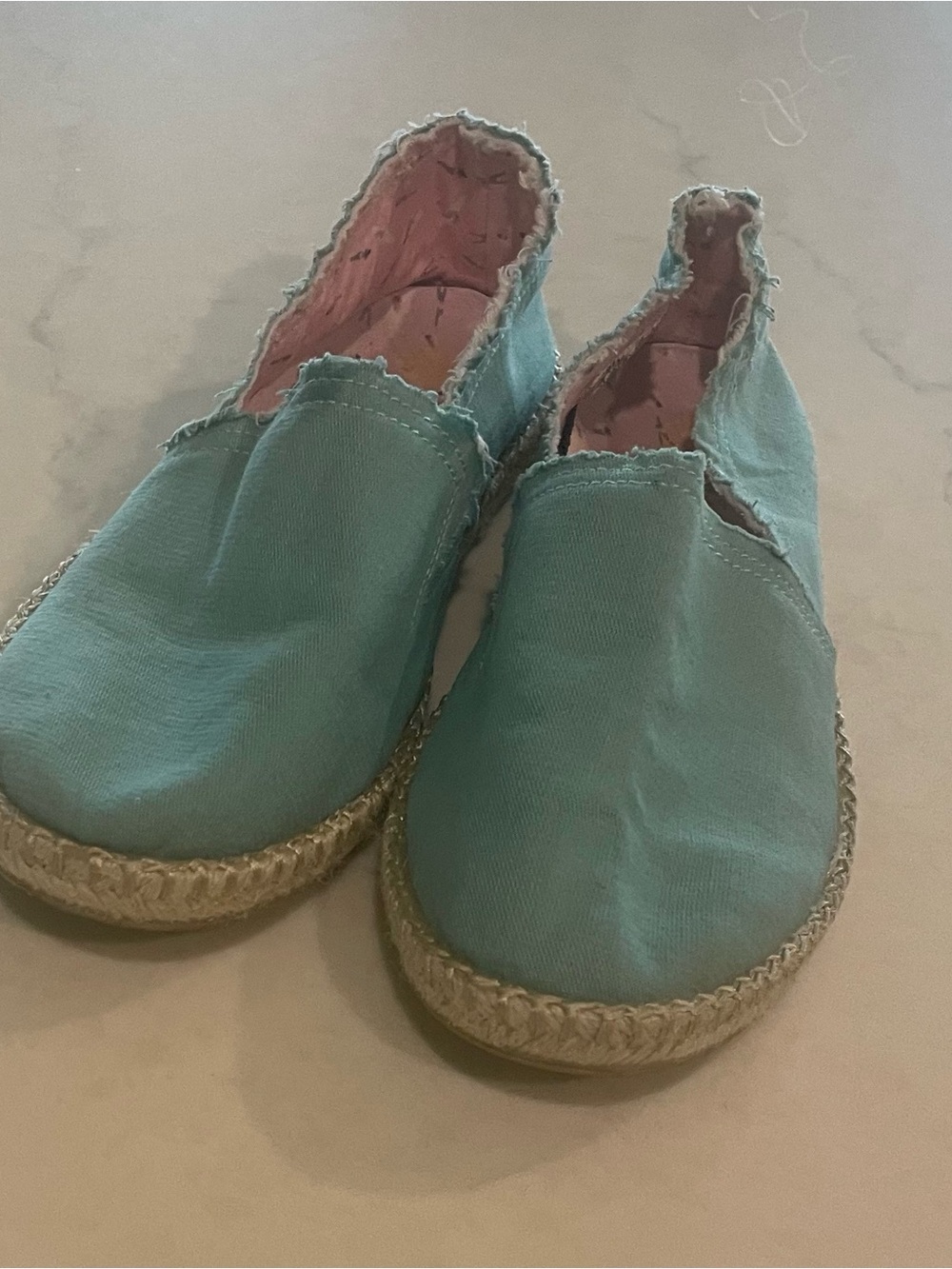 Vionic Mint Green Canvas Espadrille Slip-Ons